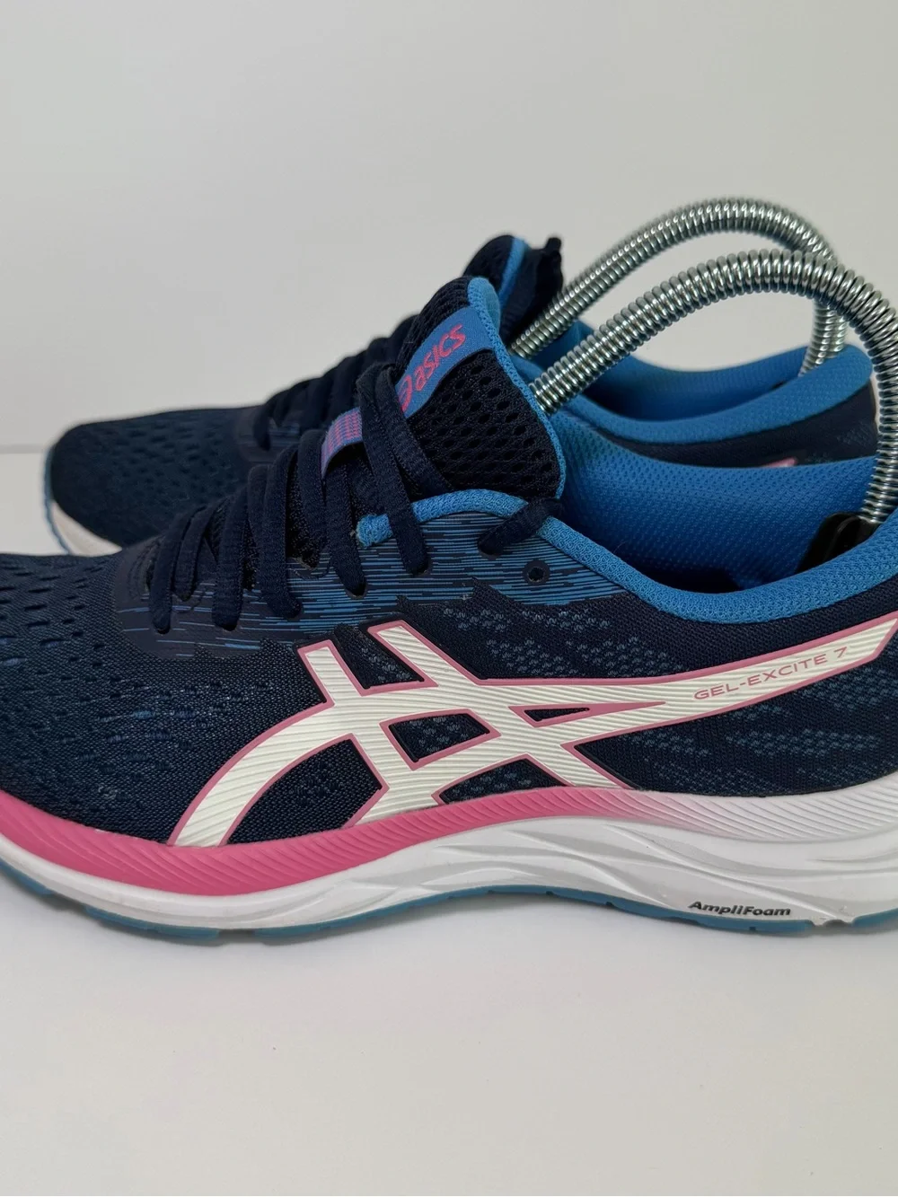 ASICS Navy Blue and Pink Women's GEL-Excite Running Shoes